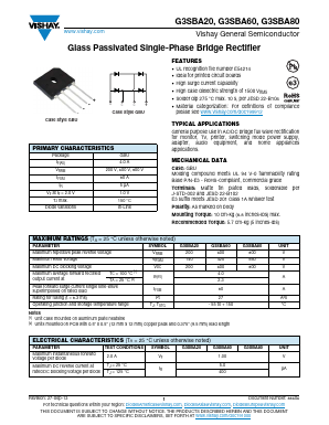 G3SBA80 Datasheet PDF Vishay Semiconductors