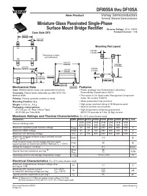 DF005SA Datasheet PDF Vishay Semiconductors