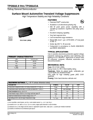 TPSMA10HE3/61T Datasheet PDF Vishay Semiconductors