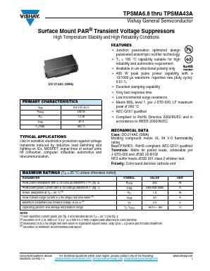 TPSMA10HE3/61T Datasheet PDF Vishay Semiconductors