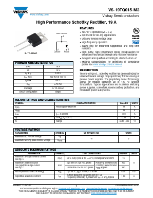 19TQ015-M3 Datasheet PDF Vishay Semiconductors