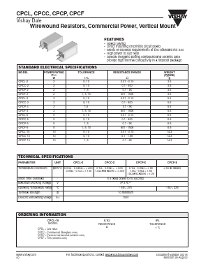 CPCP-5 Datasheet PDF Vishay Semiconductors