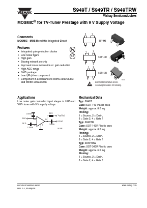 S949TR Datasheet PDF Vishay Semiconductors