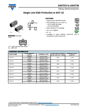 GSOT05 Datasheet PDF Vishay Semiconductors