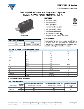 VSKHF180-12HKP Datasheet PDF Vishay Semiconductors