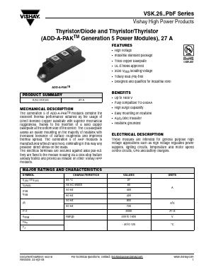 VSKH2604P Datasheet PDF Vishay Semiconductors