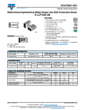 VCUT05B1-DD1 Datasheet PDF Vishay Semiconductors