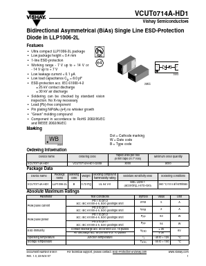 VCUT0714A-HD1 Datasheet PDF Vishay Semiconductors