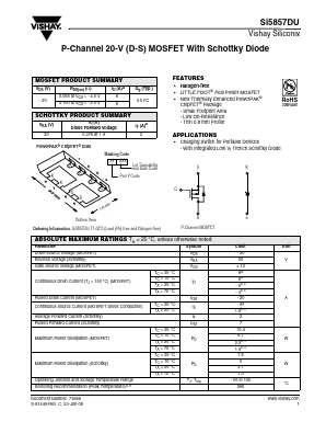 SI5857DU-T1-GE3 Datasheet PDF Vishay Semiconductors