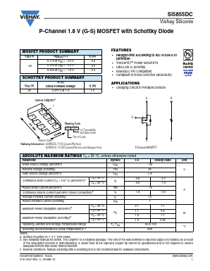 SI5855DC-T1-GE3 Datasheet PDF Vishay Semiconductors