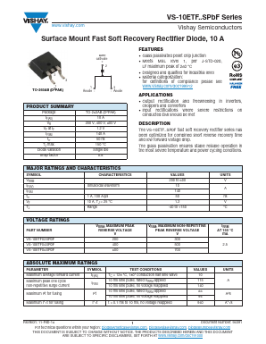 10ETF06SPBF Datasheet PDF Vishay Semiconductors