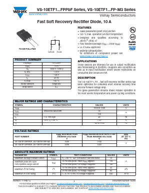 VS-10ETF1FPPBF Datasheet PDF Vishay Semiconductors