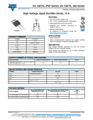 VS-10ETS12PBF Datasheet PDF Vishay Semiconductors