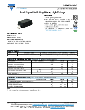 GSD2004W-G Datasheet PDF Vishay Semiconductors