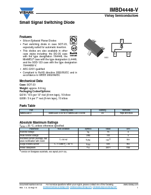 IMBD4448-V Datasheet PDF Vishay Semiconductors