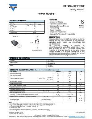 IRFP260 Datasheet PDF Vishay Semiconductors