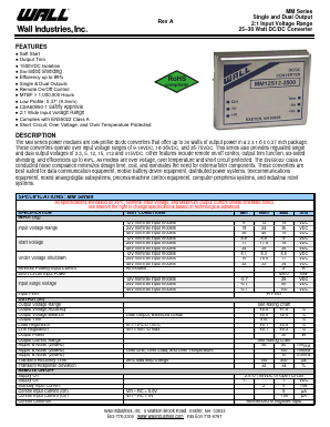 MM12S15-2000 Datasheet PDF Wall Industries,Inc.