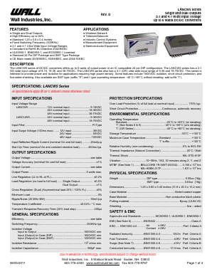 LANC1205DW5 Datasheet PDF Wall Industries,Inc.