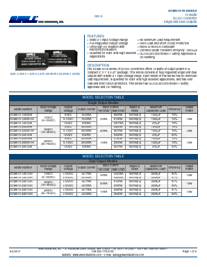 DCMK10-24S051HI Datasheet PDF Wall Industries,Inc.