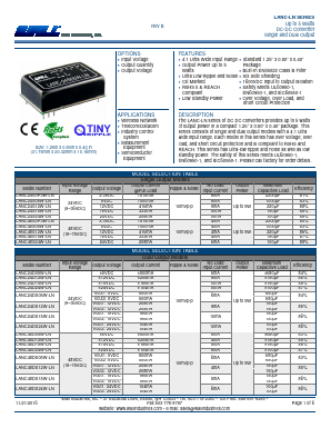 LANC-LN Datasheet PDF Wall Industries,Inc.