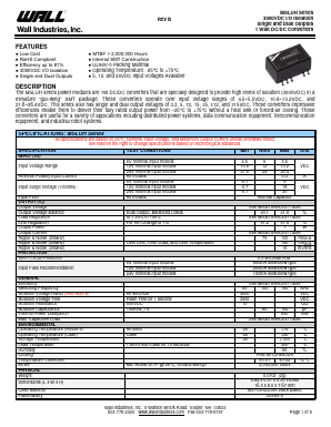 MSLU12D05-100H Datasheet PDF Wall Industries,Inc.
