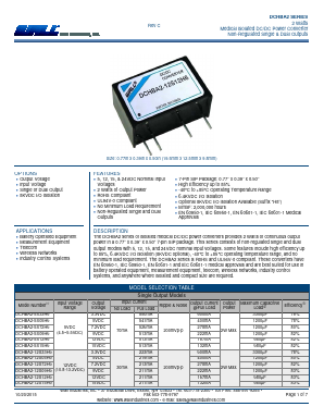 DCHBA2-5S09H6 Datasheet PDF Wall Industries,Inc.
