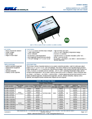 DCHBA1-5S05H6 Datasheet PDF Wall Industries,Inc.