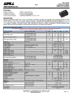MSLU12S09-110 Datasheet PDF Wall Industries,Inc.