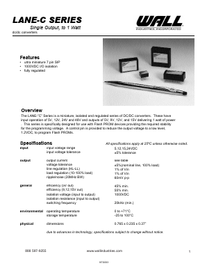 LANE505RC Datasheet PDF Wall Industries,Inc.