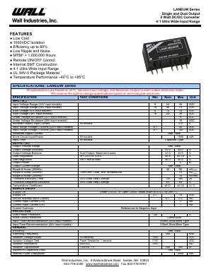LANEUW2415R Datasheet PDF Wall Industries,Inc.