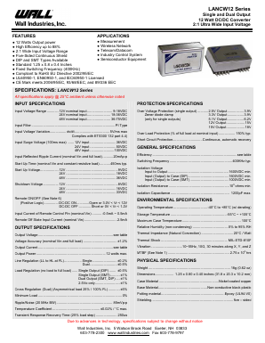LANCW12 Datasheet PDF Wall Industries,Inc.