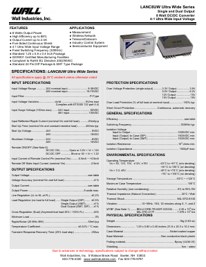 LANC8UW Datasheet PDF Wall Industries,Inc.