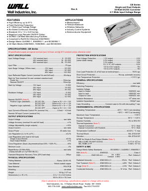 CB12S1.5-8500 Datasheet PDF Wall Industries,Inc.
