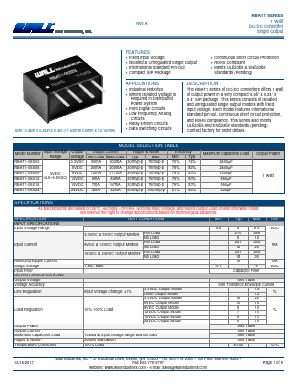 RBAT1-05S15 Datasheet PDF Wall Industries,Inc.