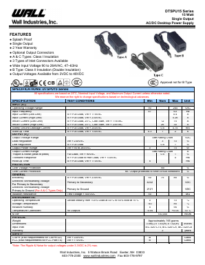 DTSPU15B-107 Datasheet PDF Wall Industries,Inc.