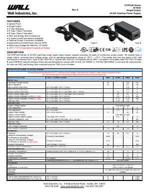 DTIPU20B-111 Datasheet PDF Wall Industries,Inc.