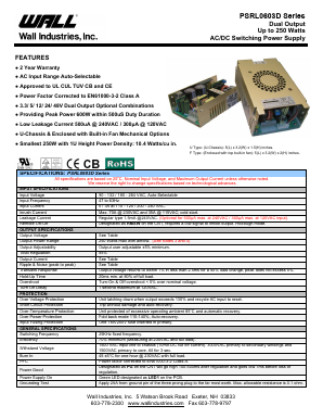 PSRL0603DX-1224 Datasheet PDF Wall Industries,Inc.