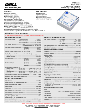 JFC12S3.3-4000 Datasheet PDF Wall Industries,Inc.