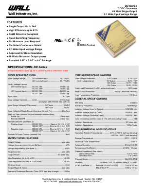 DD48S5-12000 Datasheet PDF Wall Industries,Inc.