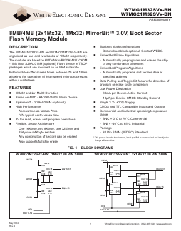 W7MG21M32SVX120BNC Datasheet PDF White Electronic Designs Corporation
