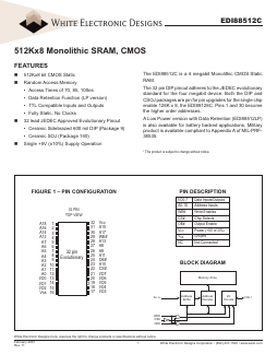 EDI88512C Datasheet PDF White Electronic Designs Corporation