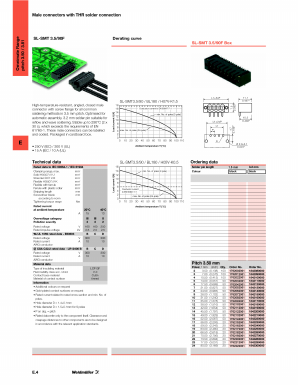 SL-SMT3.5 Datasheet PDF Weidmuller