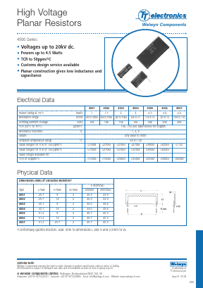 4501 Datasheet PDF Welwyn Components Limited