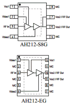AH212-EPCB1960 Datasheet PDF WJ Communications => Triquint