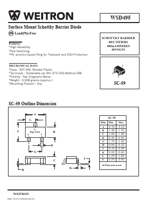 WSD495 Datasheet PDF Weitron Technology