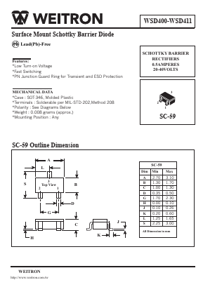 WSD411 Datasheet PDF Weitron Technology