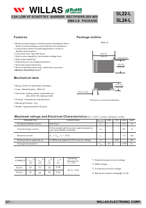 SL22-L Datasheet PDF Willas Electronic Corp.
