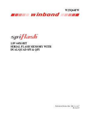 W25Q64FWZPIQ Datasheet PDF Winbond