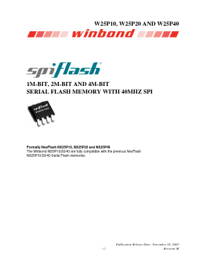 NX25P20 Datasheet PDF Winbond