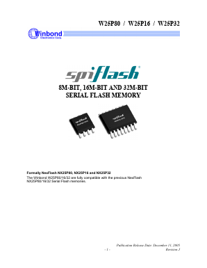 W25P80VSI Datasheet PDF Winbond